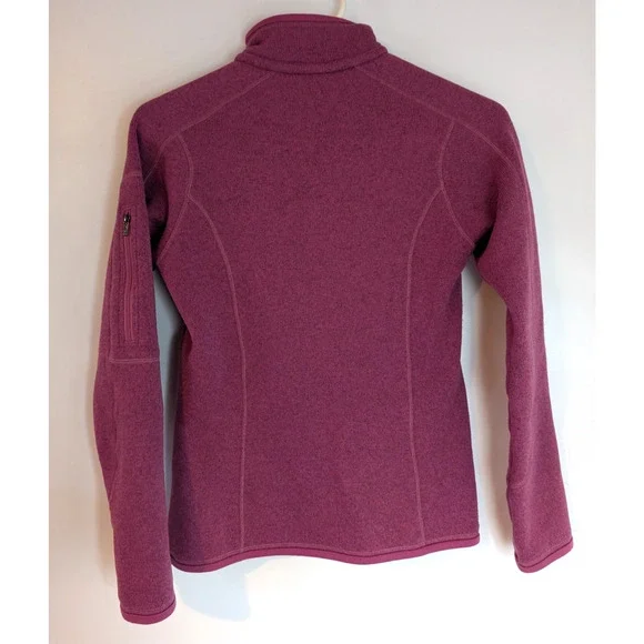 Patagonia Womens Better Sweater 1/4 Zip Pullover Jacket Magenta Sz XS - Picture 7 of 7
